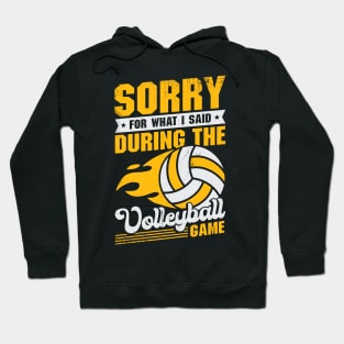 Sorry For What I Said During The Volleyball Game Hoodie